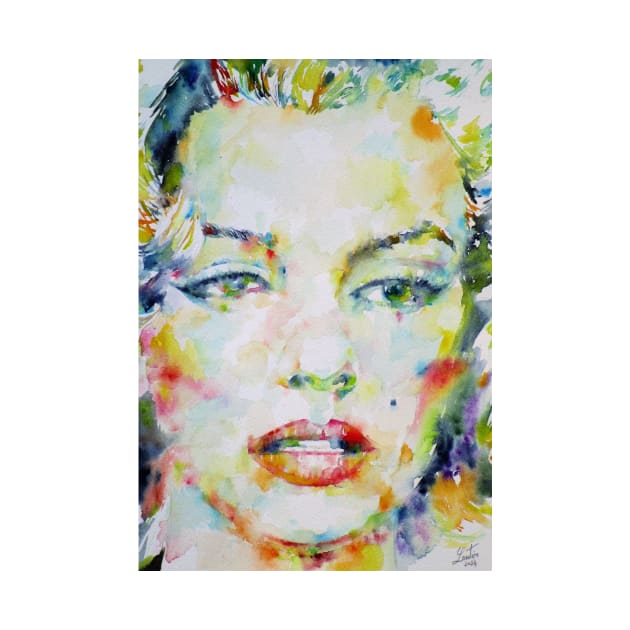 MARILYN MONROE watercolor portrait .6 by lautir