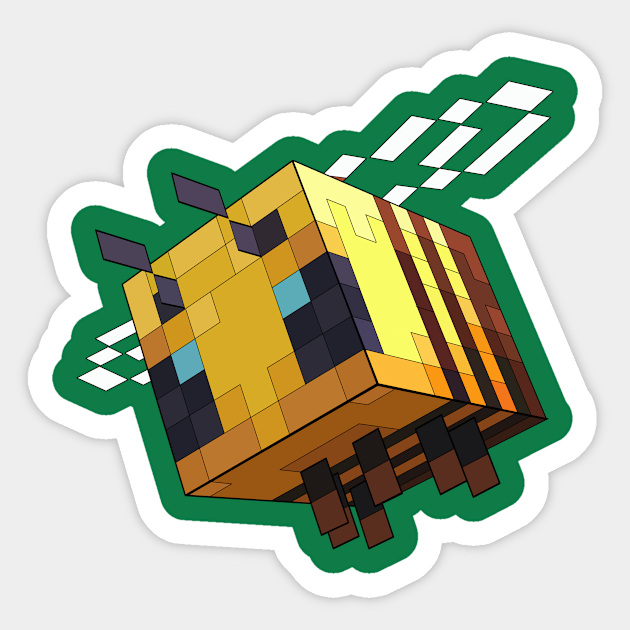 Pixel Bee - Minecraft - Sticker