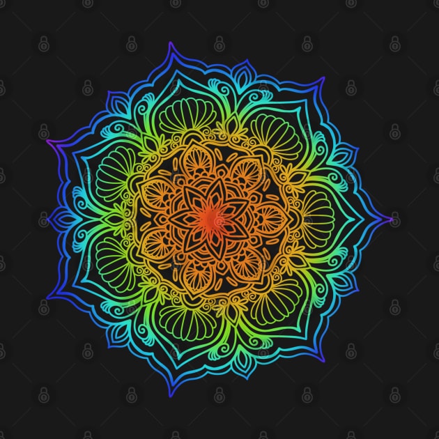 Colourful Mandala by Idanitee