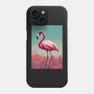 Kitch Flamingo Art Phone Case