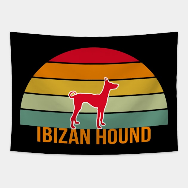 Ibizan Hound Vintage Silhouette Tapestry by seifou252017