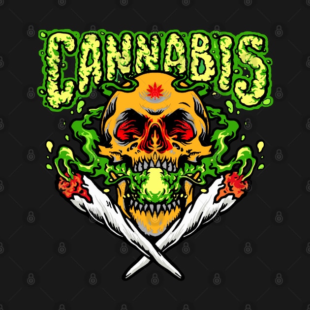 Cannabis skull by Store -smitch