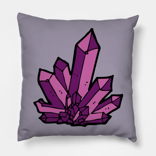 Purple Crystal Pillow by Sloth Station