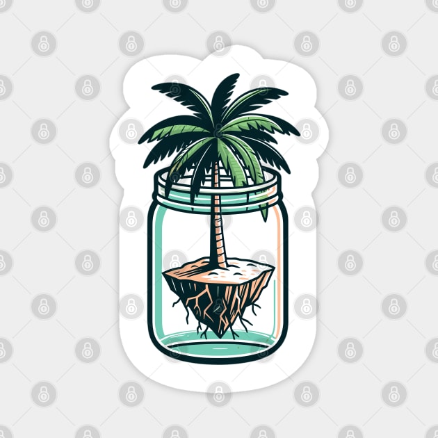 Island In a Bottle Magnet by WarFX Designs