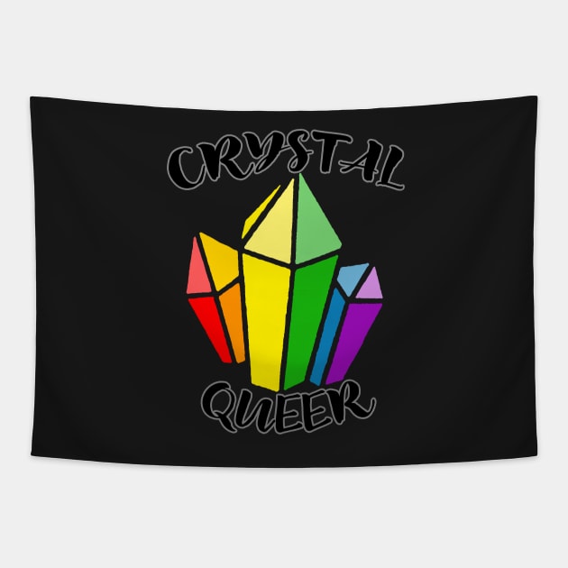 Crystal Queer Logo Shirt Tapestry by CrystalQueerClothing