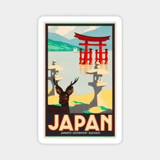 Japan Vintage Travel Poster 1935 Magnet