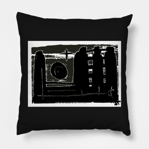 Night City Scenery Pillow by SpieklyArt