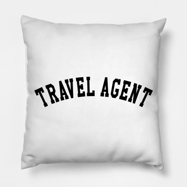 Travel Agent Pillow by KC Happy Shop
