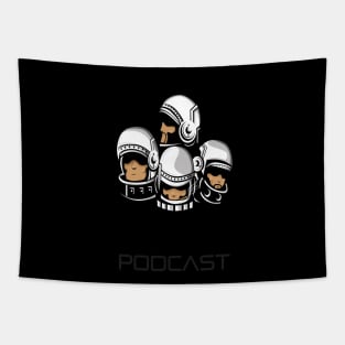 Official Black Astronauts Podcast Logo Tapestry