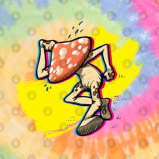 Circle Jerks Style Mushroom (cmyk) by Doc Multiverse Designs