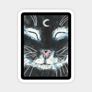 cat face  art Magnet