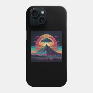 UFO Chronicles Podcast - UFO Glitch Artwork V10 Phone Case