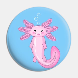 Pink Axolotls Pin