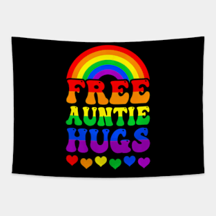 Free Auntie Hugs  Lgbt Lesbian Gay Trans Pride Groovy Tapestry