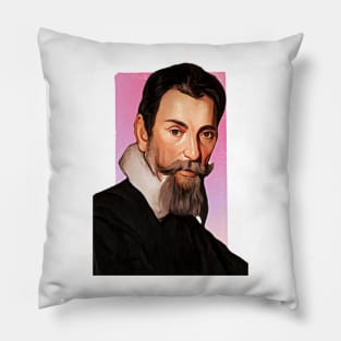 Italian Composer Claudio Monteverdi illustration Pillow