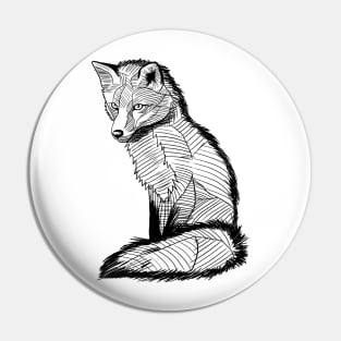 Sketch Fox Pin