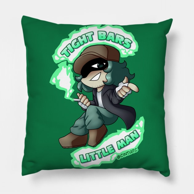 Garcello - Tight bars little man Pillow by CintiaTC