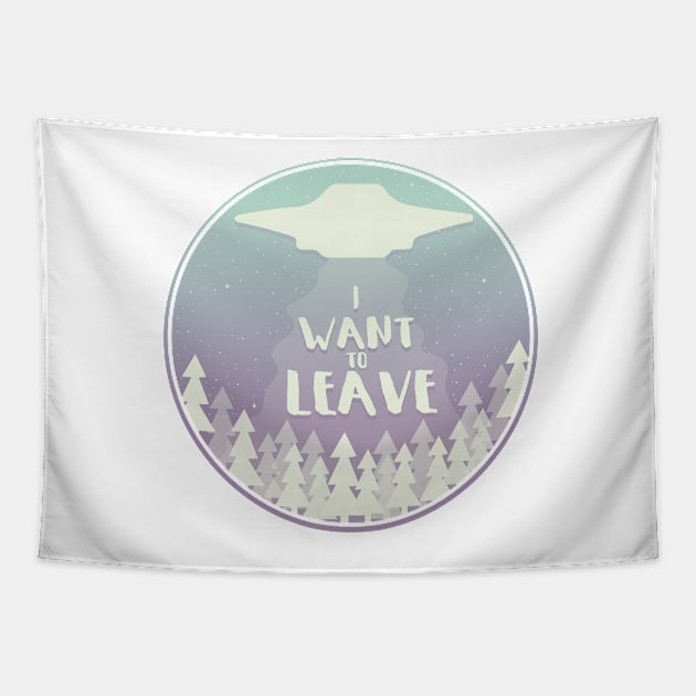 I Want to Leave! Tapestry by annagrrrl