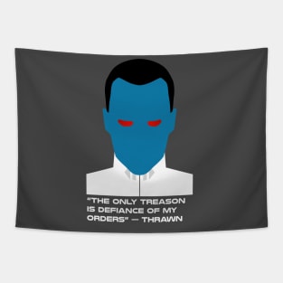 Grand Admiral Thrawn Quote Tapestry