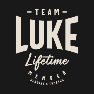 Team Luke Lifetime Member Personalized Name T-Shirt