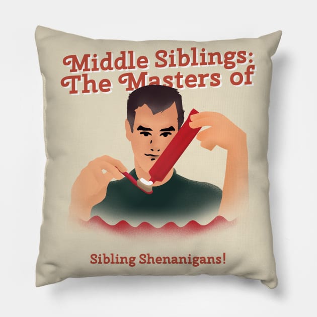 Middle kids master at shenanigans Pillow by Hermit-Appeal