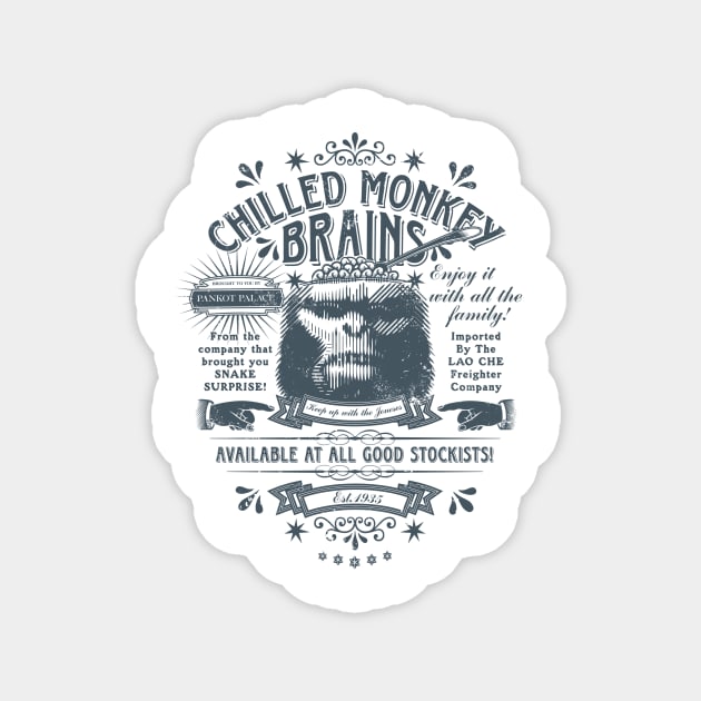 Chilled Monkey Brains Magnet by heavyhand