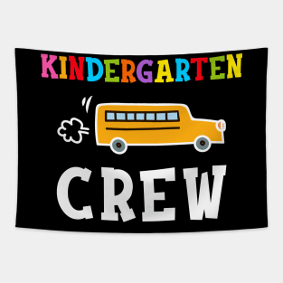 Kindergarten Crew Shirt Back to School Teacher Gifts Tapestry