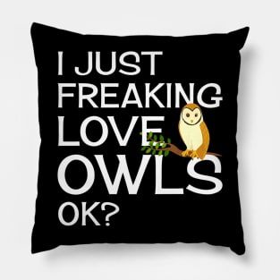 Night Owls Bird Pillow