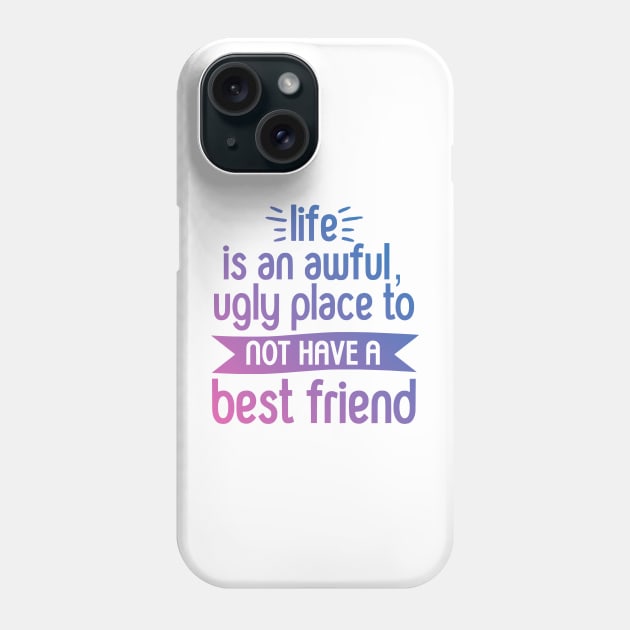 Sweet Best Friend Bestie Bosom Buddy Cute Gift Phone Case by zap