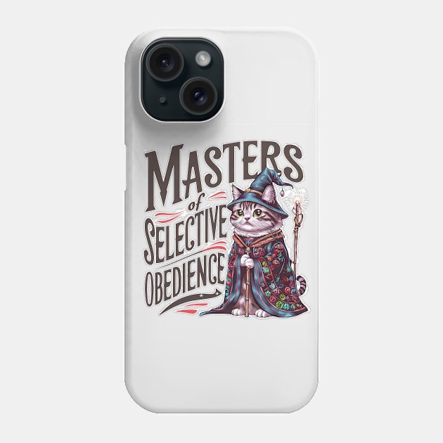 Masters of Selective Obedience Cute Kittens Phone Case by DelusionTees