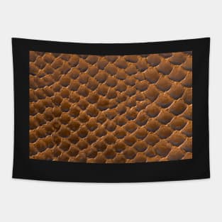 Brown snake skin background Tapestry