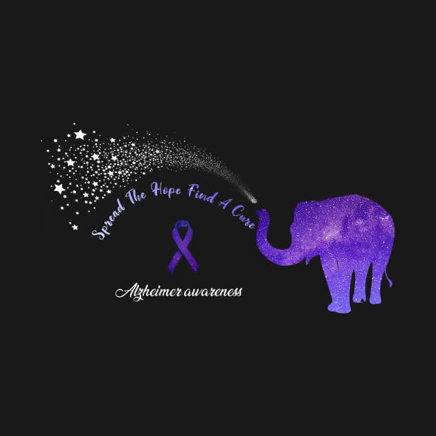 Alzheimer Awareness Spread The Hope Find A Cure Gift by thuylinh8