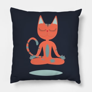 Zen cat Pillow