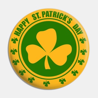 Happy St. Patrick's Day (Green) Pin