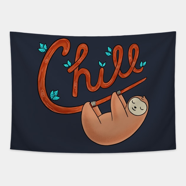 Sloth Chill Tapestry by coffeeman