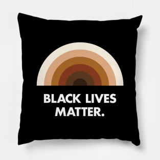 Black Lives Matter Rainbow Pillow