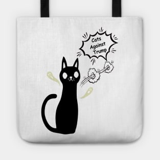 Cats against trump Tote