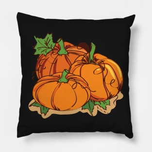 Spooky Pumpkin, Watercolor Pumpkin, Funny Halloween Party Pillow