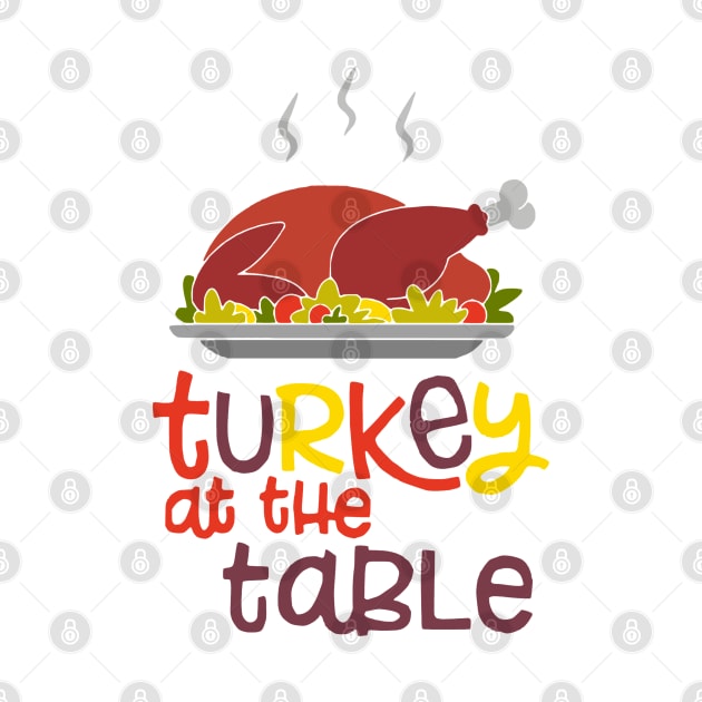 Turkey at the Table by Glenn Landas Digital Art