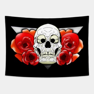 Skull Rose Tapestry