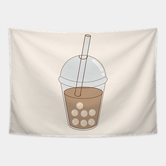 Bubble tea Tapestry by CozyEra