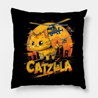 Catzilla Cat the Gifted Pillow