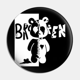 Broken Bear Design Pin
