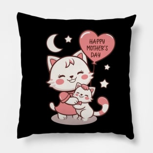 Happy Mother's Day To The Best Cat Mom Mothers Day Cat Lover Pillow