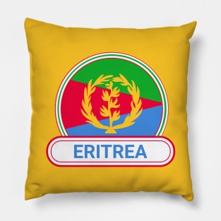 Eritrea Country Badge - Eritrea Flag Pillow