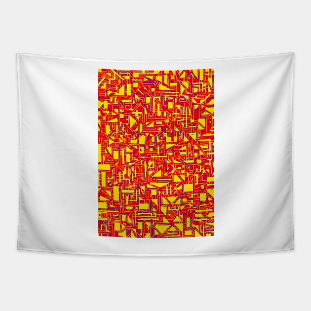 Mazetract Blocks Tapestry by matjackson