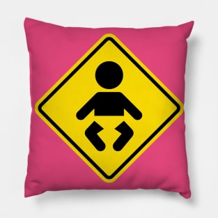 BABY caution Pillow