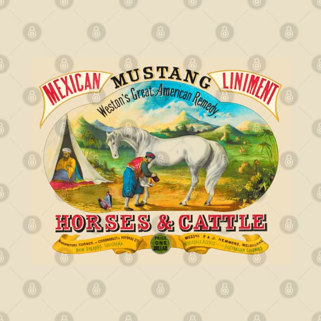 Mustang Liniment Advertising Poster by KarwilbeDesigns