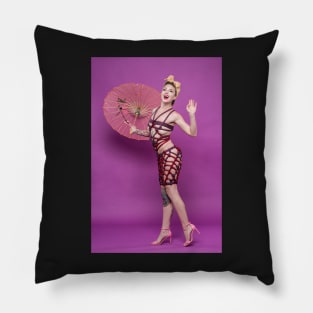 Pin Up Greetings from the Rope Bunny Pillow