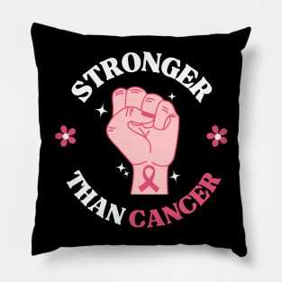 Women Union Fist Stronger Than Breast Cancer Awareness Pillow